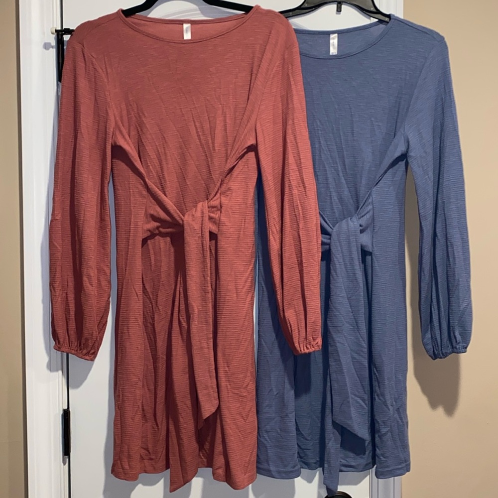 Knot Front Tie Dresses. FINAL $‼️